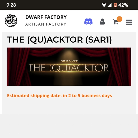 THE (QU)ACKTOR (SAR1) - cloudie duck keycap - Picture 6 of 7